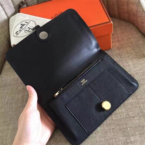 retail price of hermes dogon wallet|how to authenticate Hermes wallet.